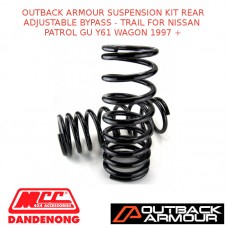 OUTBACK ARMOUR SUSPENSION KIT REAR ADJ  BYPASS -TRAIL PATROL GU Y61 WAGON 1997+